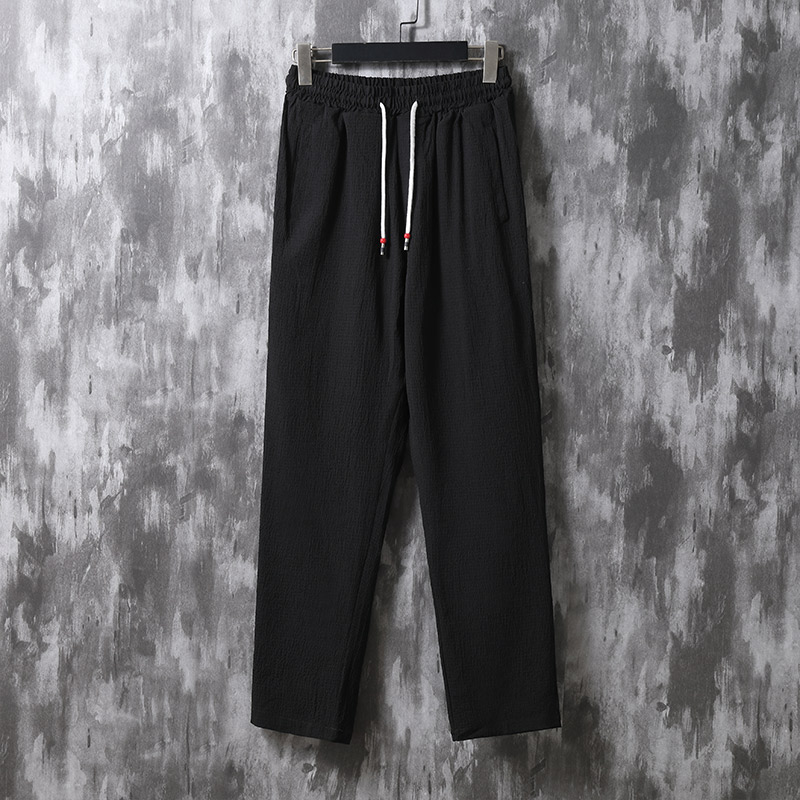 --轻薄风男装冰丝长裤夏季潮大码休闲裤子K007P55，男装休闲裤，星座409-1