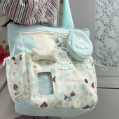 胡子鸡仔可爱少女学生大容量单肩包包女韩版 小众设计感手提斜挎包