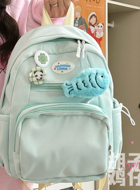 胡子鸡仔个性痛层小书包女日系少女学生迷你双肩包二次元痛娃背包