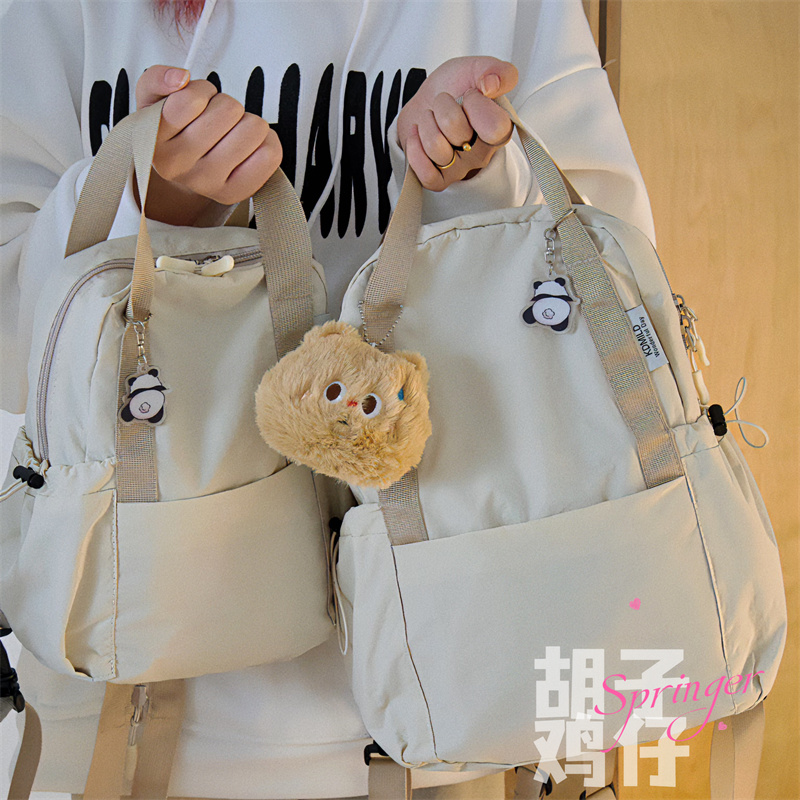 多功能迷你小背包女学生山系复古百搭轻便斜挎胸包双肩包两用包包