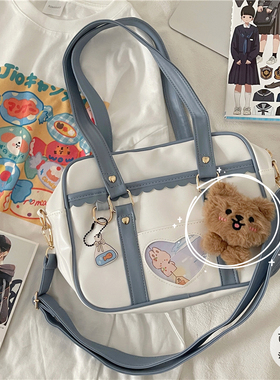 ins日系原宿可爱软妹制服包女韩版学院风少女学生斜挎包jk手提包