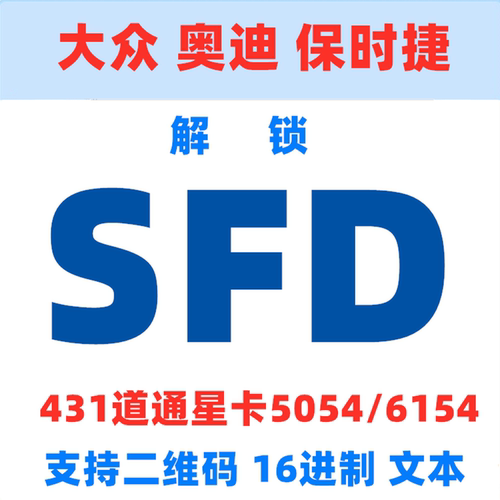 SFD大众奥迪保时捷激活解锁令牌