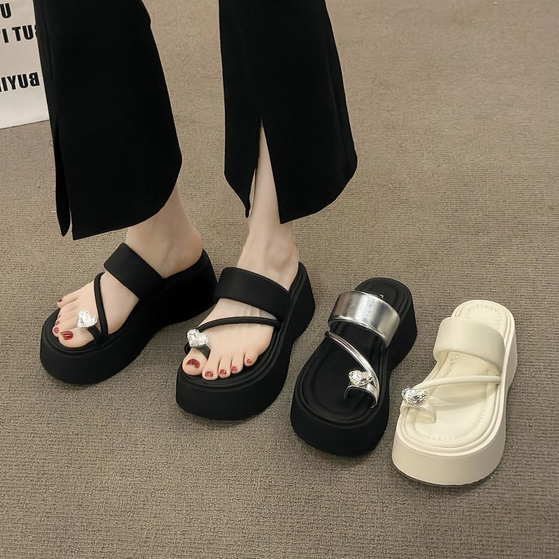 33小码女鞋配裙子夹趾凉拖鞋女外穿厚底增高夏季高级感夹脚凉鞋34