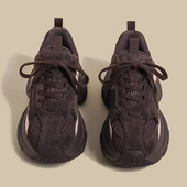 女鞋 313233冬季 2025超火加绒老爹鞋 小码 显脚小百搭加棉休闲运动鞋