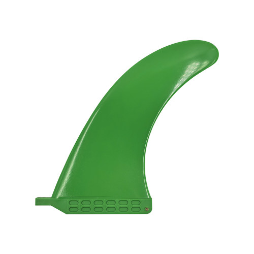 UPSURF绿色塑料单支尾舵Single Fin中心鱼鳍 9寸冲浪尾鳍surf fin