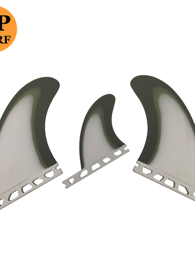 UPSURF冲浪板配件尾舵Single tap/FUT尾鳍军绿色T1鱼鳍surf fins