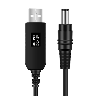 景赛USB升压线5V转9V12V充电宝移动电源充电线连接路由器光猫使用USB线中国移动联通电信移动光猫电源适配器