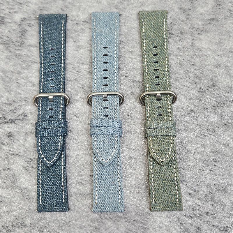 适用高驰PACE3表带牛仔皮革COROSpace2表链APEX2Pro帆布APEX2腕带