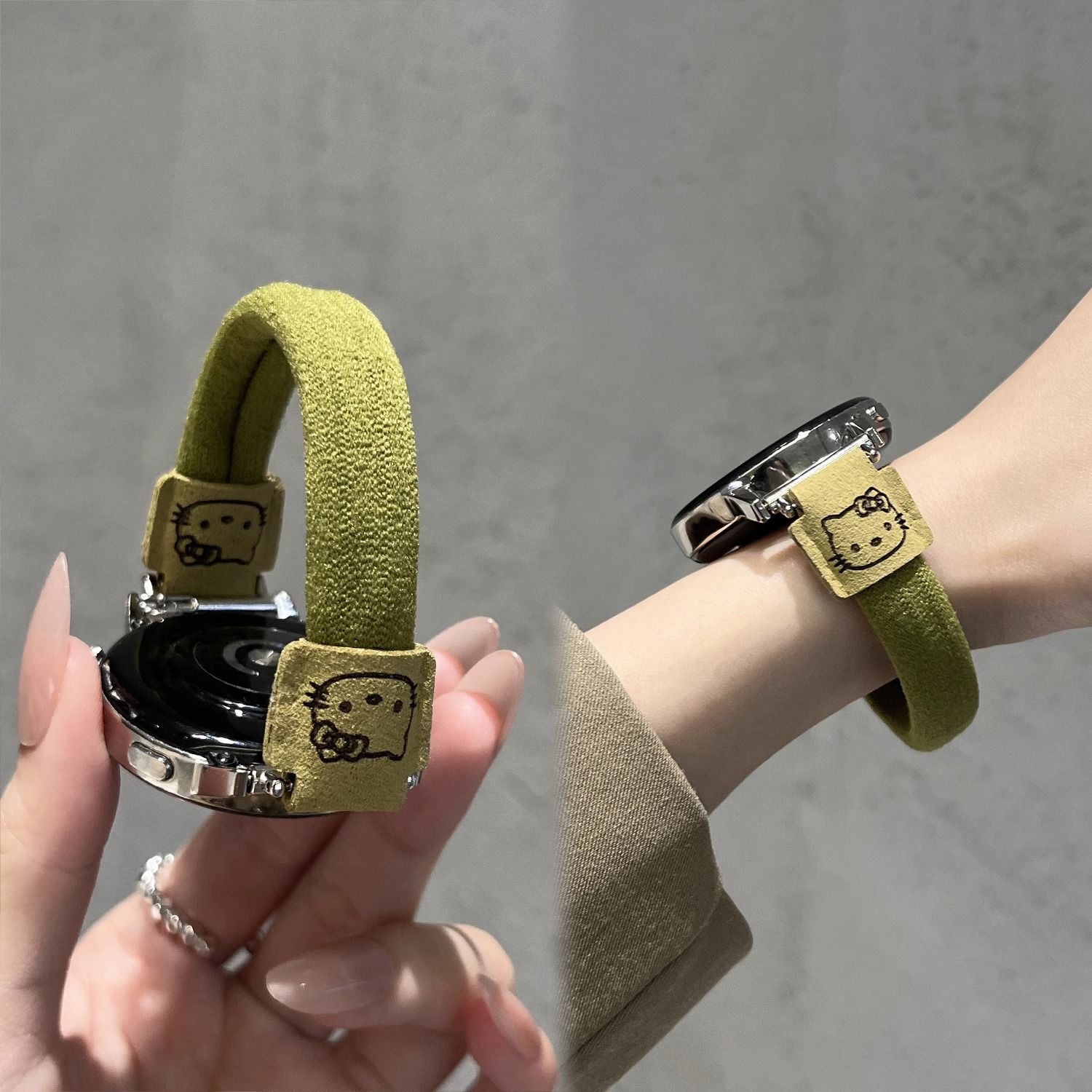 适用可爱小狗发圈GT6华为GT54手表表带弹力GT3pro新款watch5女fit