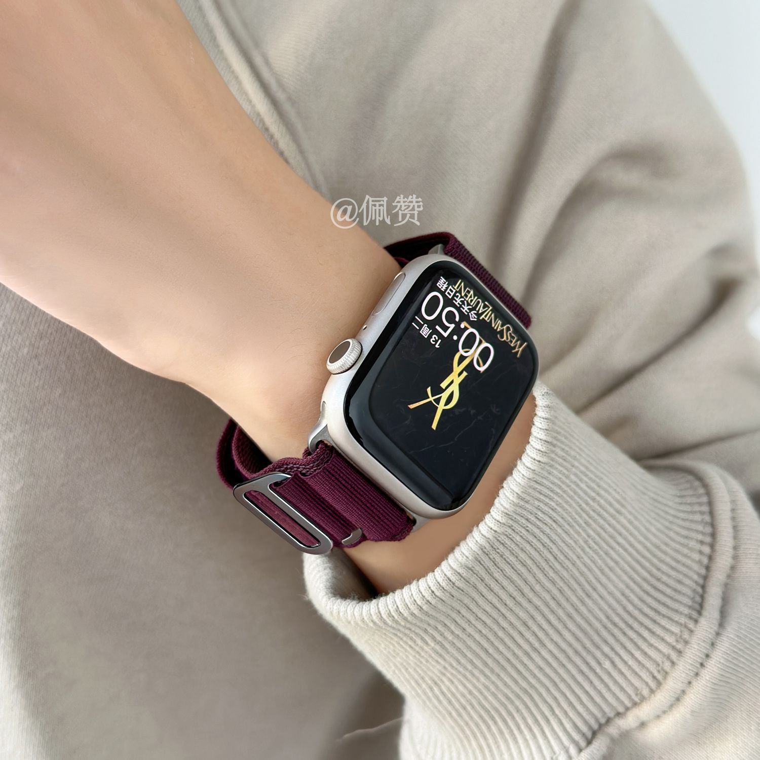 官网高山回环oppo手表watch3/2/1/4pro/3pro表带X编织尼龙se适用