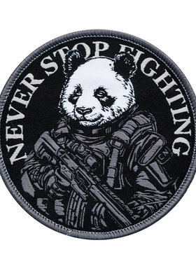 酋长新款熊猫军团百搭战术魔术贴章军迷臂章士气章DIY队徽包配件