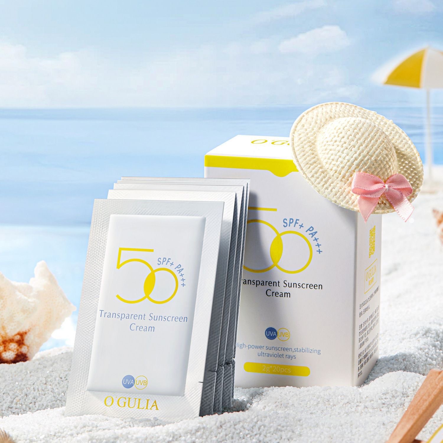 阿古丽娅清透防晒霜白黄海边专用防晒片装出差旅游军训物理化学,美容护肤/美体/精油,防晒霜,淘宝优惠券,粉丝福利购,淘宝优惠卷