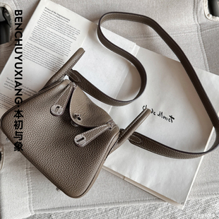 本初与象定制款头层牛皮琳迪包19厘米单肩斜跨简约通勤女包2026春