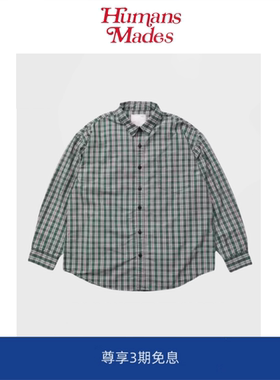 【Humans Mades】潮流风日系余文乐同款轻薄格子city boy长袖衬衫