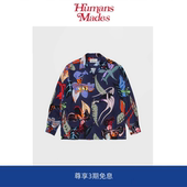 Humans 衬衫 Mades SKA 豹纹百花图花卉长袖 21AW JACKET 男