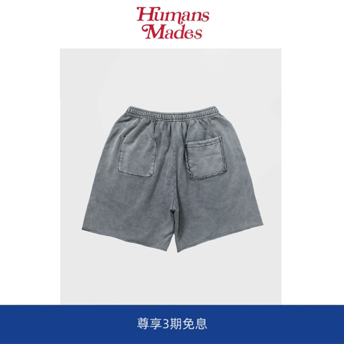 【Humans Mades】日系BOWWOW 水洗做旧炒花卫裤city boy五分裤