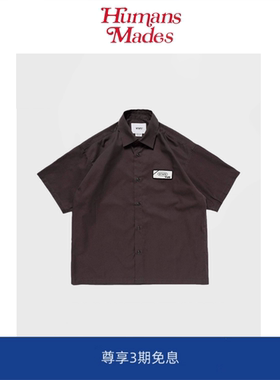 【Humans Mades】 REPO/SS/CTPL. 刺绣徽章休闲款夏季短袖衬衫