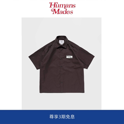 【Humans Mades】 REPO/SS/CTPL. 刺绣徽章休闲款夏季短袖衬衫