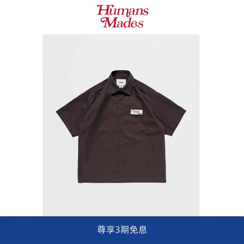 【Humans Mades】 REPO/SS/CTPL. 刺绣徽章休闲款夏季短袖衬衫