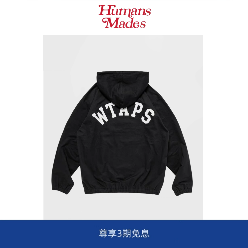 【Humans Mades】日系JACKET COTTON TWIL工装开衫刺绣连帽款夹克