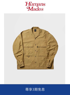 【Humans Mades】DW39 TECH MIL OPEN L/S 两袋户外机能钓鱼衬衫