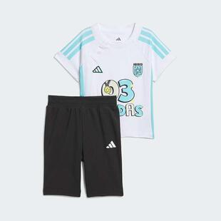 adidas阿迪达斯童装 简约百搭运动休闲短袖T恤套装 JM3416
