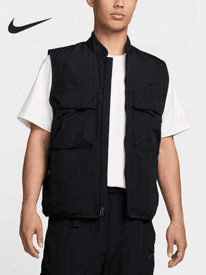 男士户外运动拒水工装马甲Nike