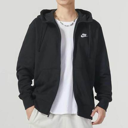 正品耐克男款冬季休闲运动加绒保暖连帽夹克外套 BV2646-CU6232