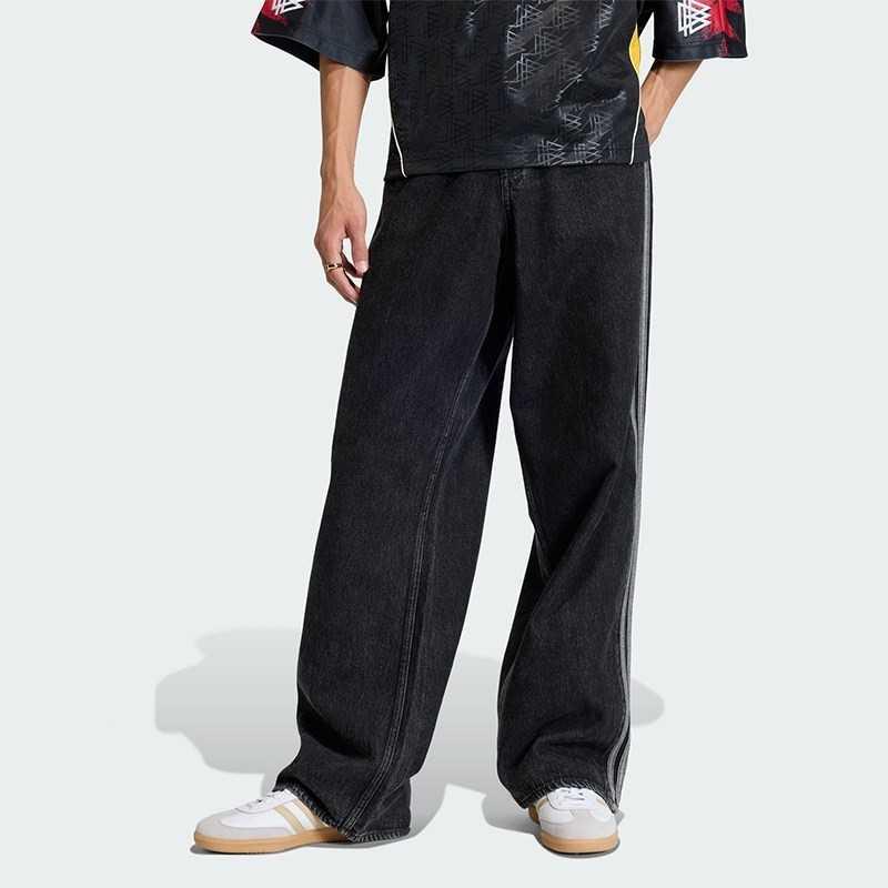 阿迪三叶草男款宽松运动长裤图片