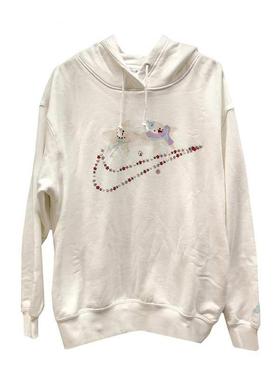 Nike耐克女装 宽松休闲舒适百搭运动连帽套头卫衣IO7919-121