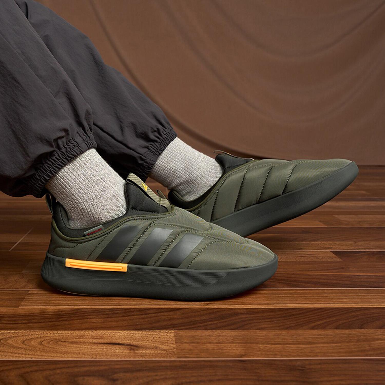 休闲运动棉鞋阿迪达斯一脚蹬男女