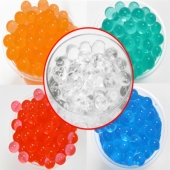 免浸泡好吸水优质加硬弹珠7 8mm水晶弹水宝宝橙色瓶装 80G约280颗