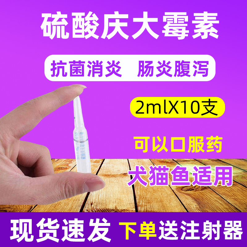 庆大霉素兽药宠物猫狗腹泻鱼药