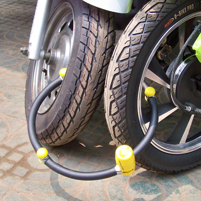 台湾立兆摩托车锁折叠四节加强型