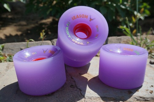 【木雪】季末SEASON 70*51mm麋鹿长板轮公路续航轮78A透明紫