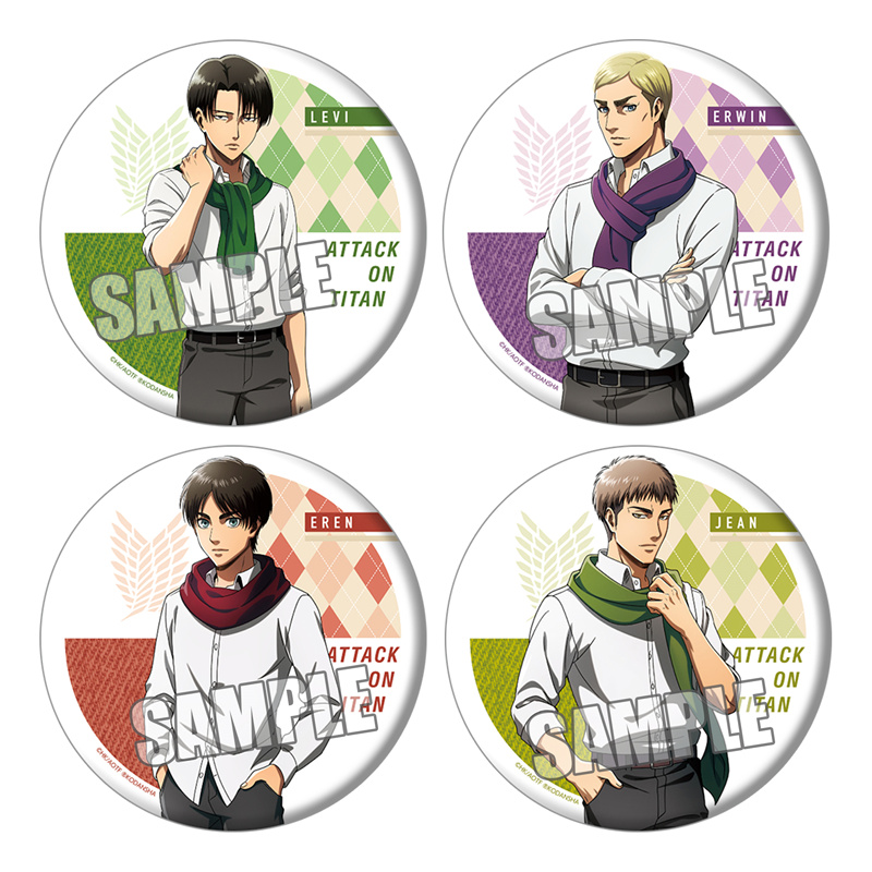 进击的巨人吧唧Attack on Titan利威尔兵长艾伦徽章铁底定制胸章2