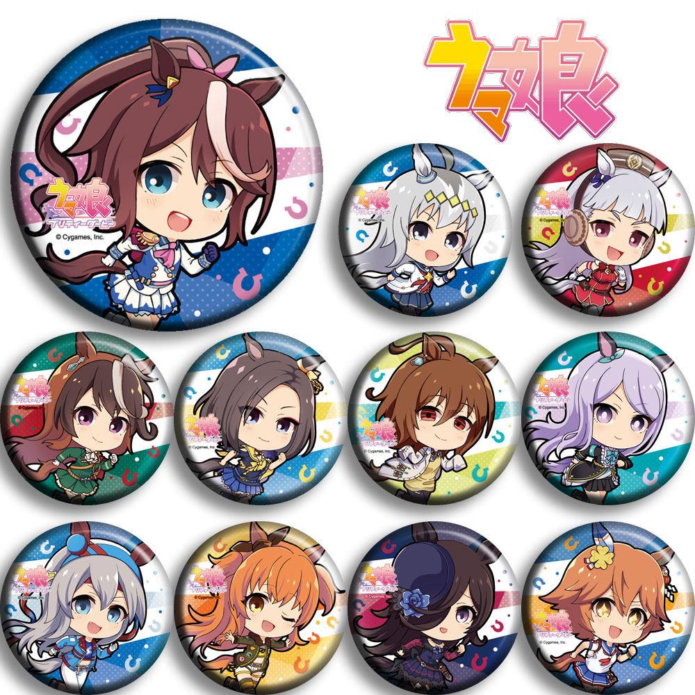 赛马娘吧唧动漫徽章特别周无声玲鹿二次元周边礼物吧唧定制海报E