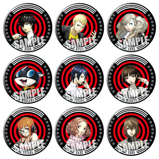 Persona女神异闻录5吧唧游戏周边新岛真明智吾郎动漫徽章定制胸章