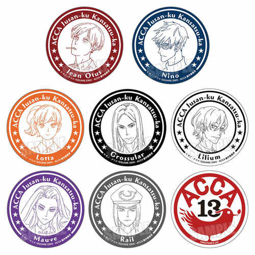 ACCA13区铁底徽章日本亮膜铁底