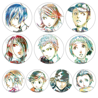 女神异闻录3徽章PERSONA3动漫吧唧结城理/岳羽由加莉胸章共10种/N