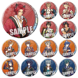 战刻夜想曲吧唧 武田信玄伊达政宗周边铁底定制动漫徽章胸章B