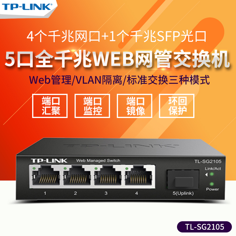 1个SFP光口 4个网口