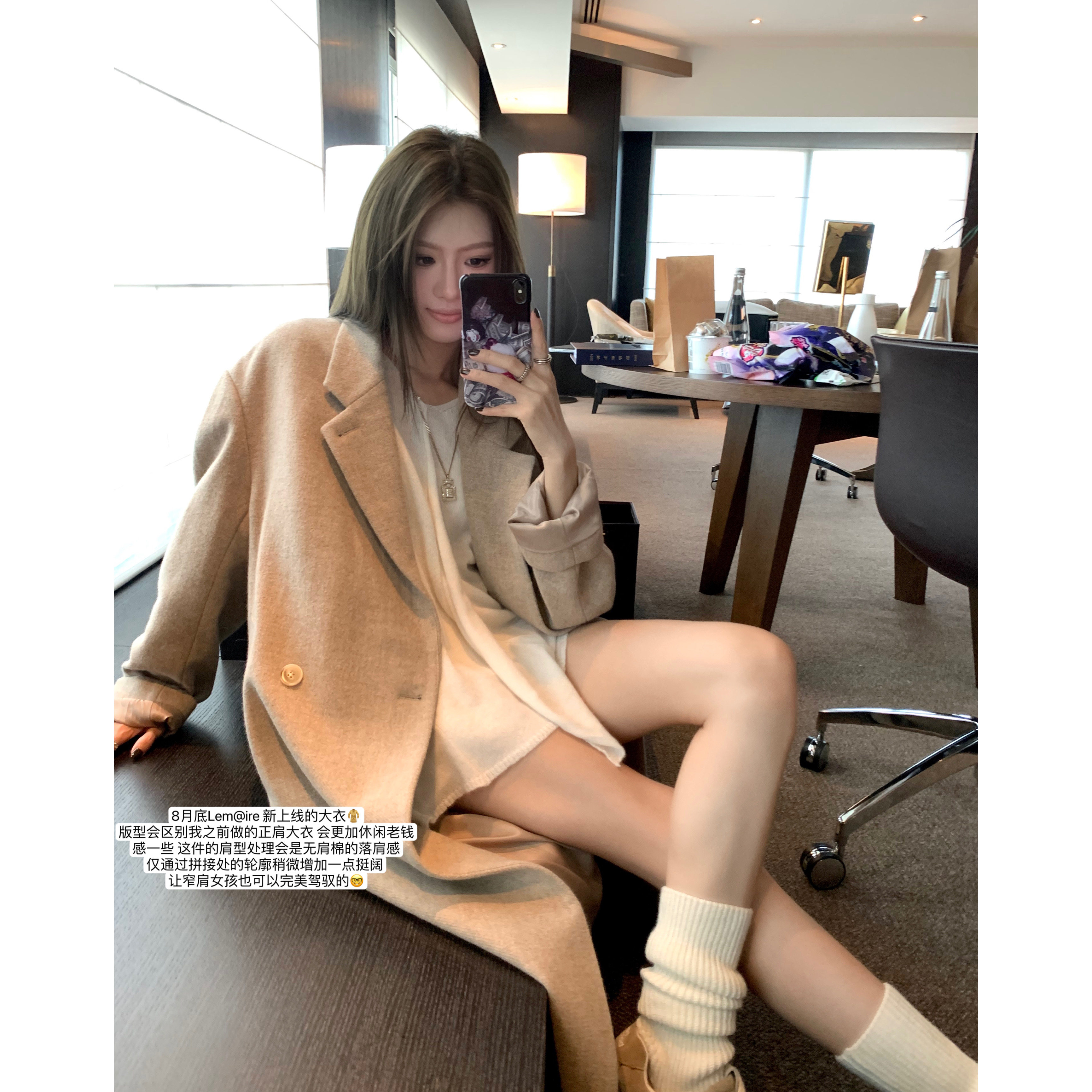 WANANTONG 极简老钱 Lem@ire24新季羊毛大衣中长款外套女秋冬,女装/女士精品,毛呢外套,淘宝优惠券,粉丝福利购,淘宝优惠卷