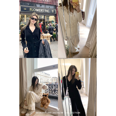 高品质老钱感全羊毛套组