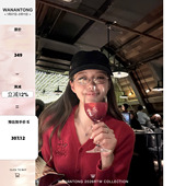 WANANTONG 女冬季 马年穿小马 自线系列旋转木马全羊毛开衫