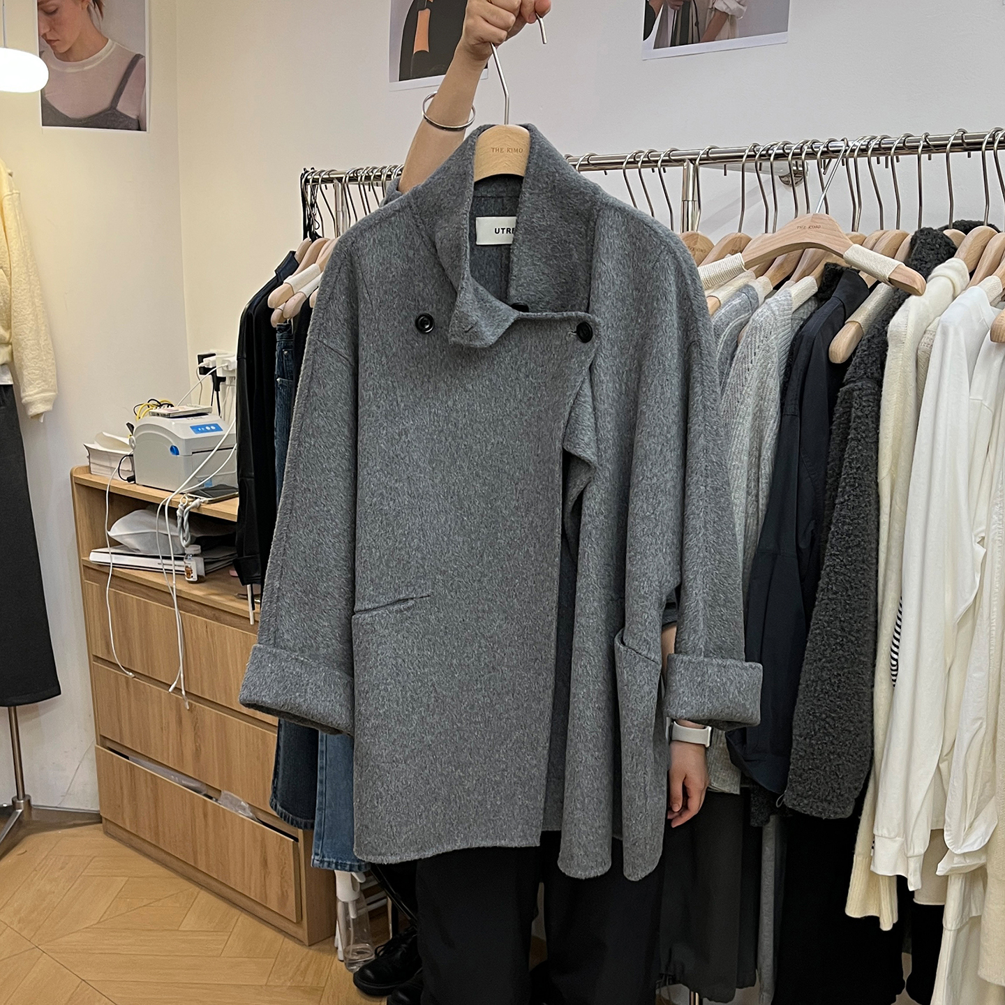 双面羊绒大衣中长款毛呢风衣外套