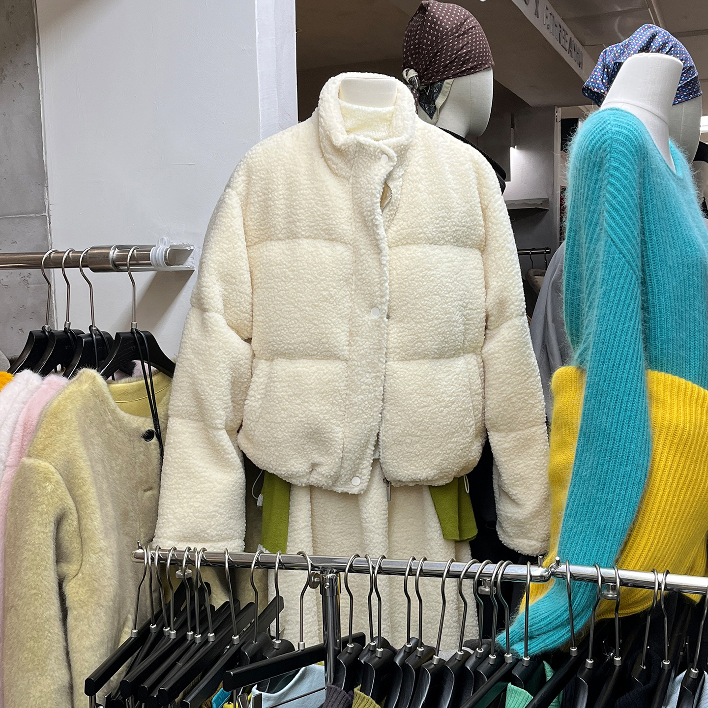 保暖羊羔毛外套加厚立领卫衣女冬