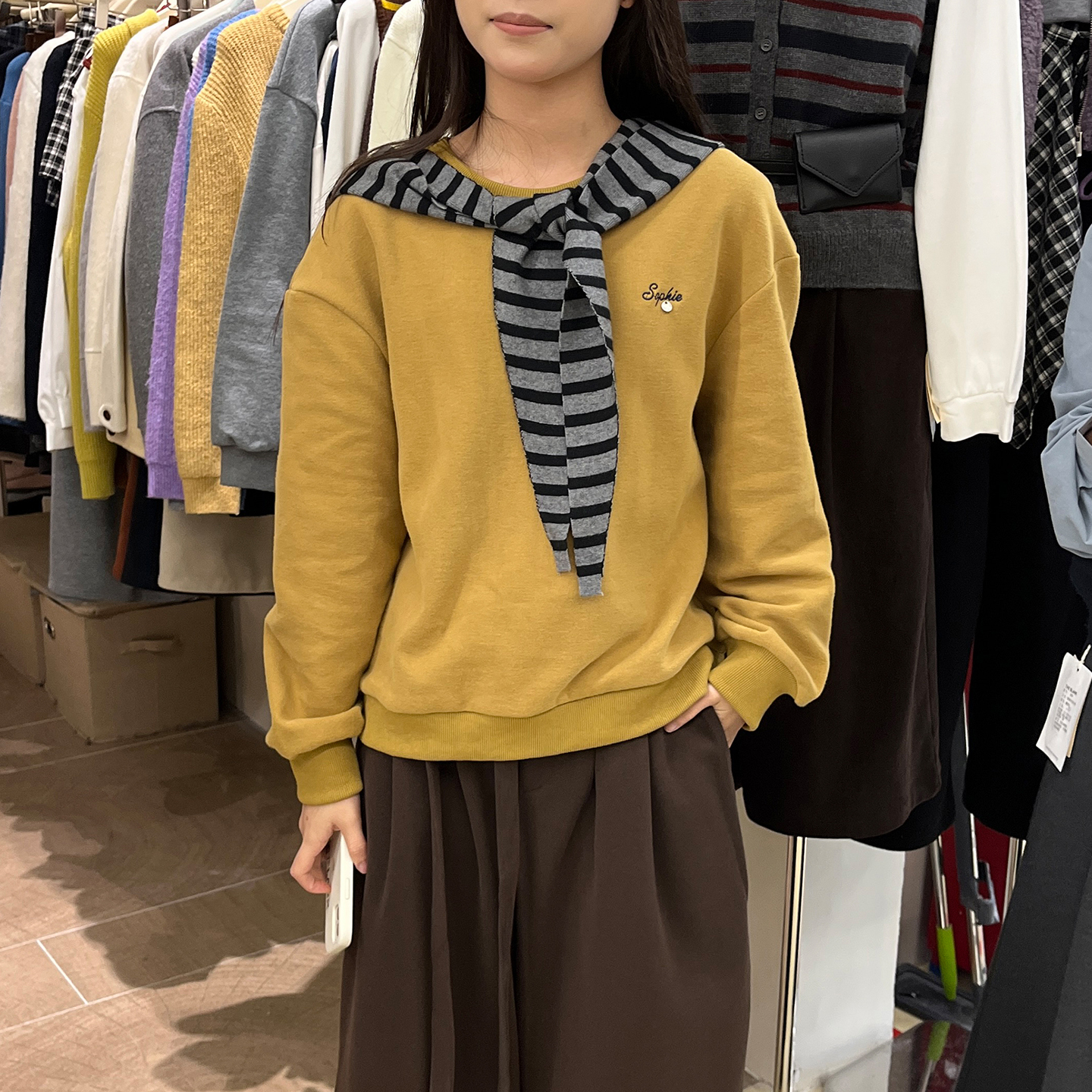 设计感加绒卫衣女带披肩连帽上衣