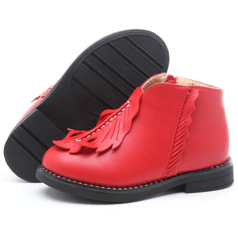 Chaussures enfants en autre WARRIOR ronde coutures en cuir pour hiver - semelle fond composite - Ref 1011386 Image 4