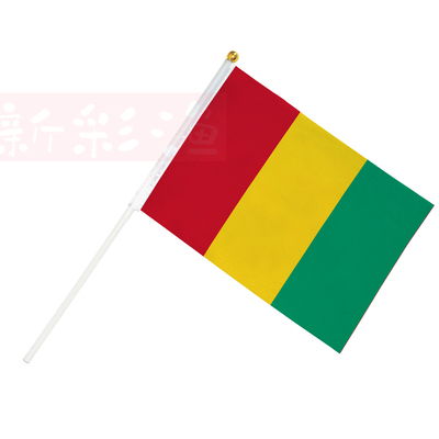 8号几内亚旗子手摇小旗子厂家7号刀旗订做广告旗串旗guinea批发